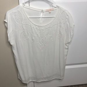 White Lacey top